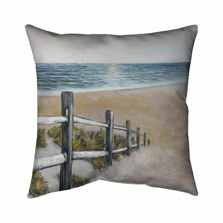 BEGIN HOME DECOR 20 x 20 in. Soft Seaside-Double Sided Print Indoor Pillow 5541-2020-CO45-1